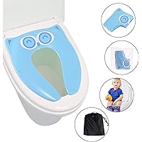 Faltbarer Toilettensitz Für Kinder - Rosa Bär Design Mit Sternaufklebern