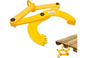 kuailebuy Pallet Puller,3T/6600 LBS Capacity Pallet Jack Puller,Heavy Duty Single Scissor Clamp for Forklift Chain,Pulling Pallets,6.7 Inch Jaw Opening