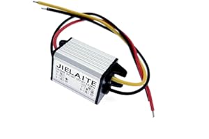 JZK 12V to 6V DC step down converter module, 3A 18W DC to DC buck converter, DC-DC voltage reducer regulator, car power voltage converter for truck, boat