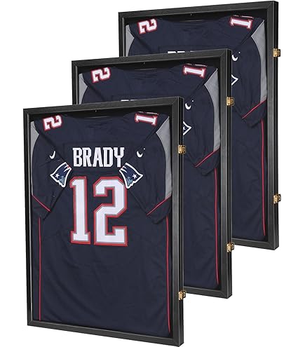 IHEIPYE - Estuche De Exhibición De Marco De Jersey, Paquete De 2 Unidades, Gran Caja De Sombra Deportiva Con 98% Acrílico De Protección UV Para Béisbol, Baloncesto, Fútbol, Hockey, Camisa Y Uniforme