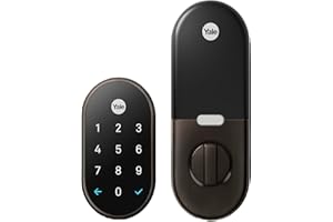 Google Nest x Yale Lock - Tamper-Proof Smart Lock for Keyless Entry - Keypad Deadbolt Lock for Front Door - Oil Rubbed Bronze