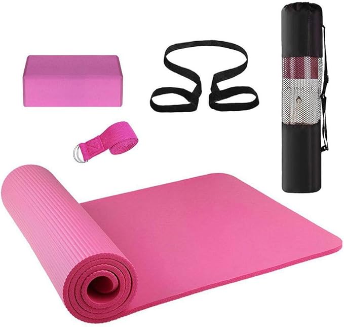 Lovely Girl Slip Yoga Mat 3PCS Yoga Equipment Set Yoga