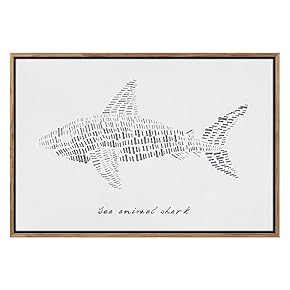 SIGNWIN Framed Canvas Print Wall Art Large Fish...
