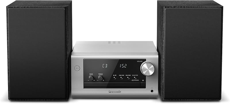 Panasonic SC-PM702EB-S Compact Stereo System with CD USB Bluetooth FM DAB+