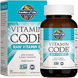 Garden of Life Vitamin E - Vitamin Code Raw Vitamin E Supplement with Vitamins A, D & K Plus Selenium, Fruit, Veggies & Probi