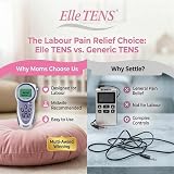 Babycare TENS Elle TENS Maternity Machine Dual Channel with Electrodes Batteries view 5