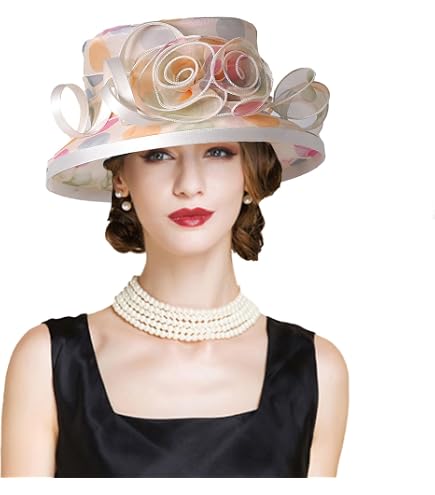 VECRY Womens Church Baptism Wedding Hat Tea Party Derby 