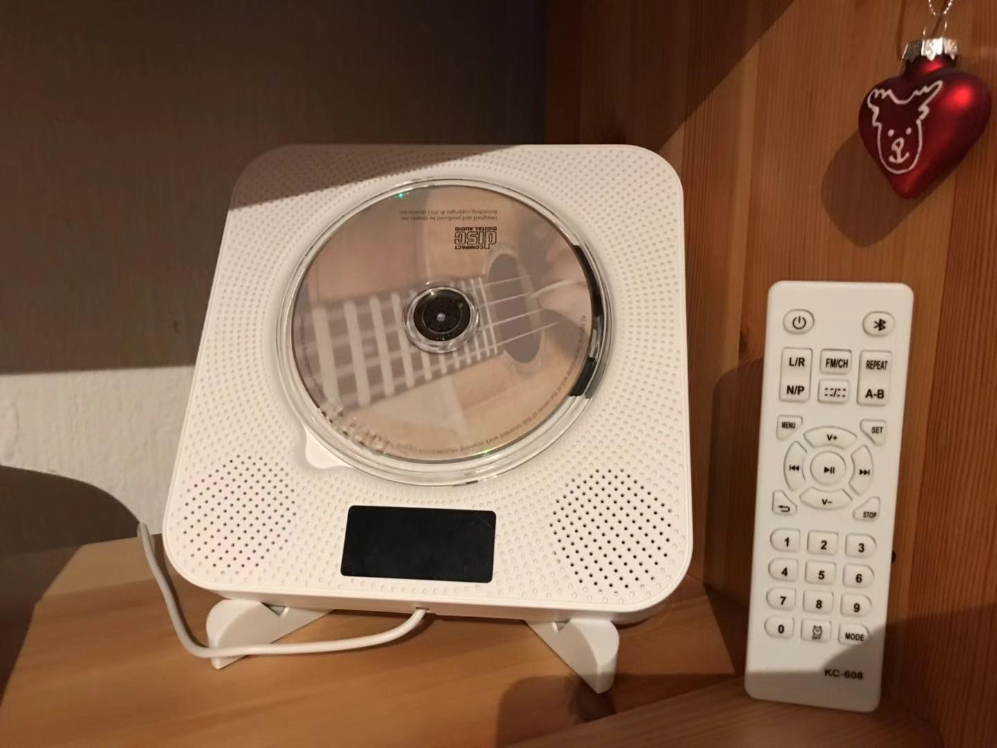 CD Player Bluetooth,Soulcker Tragbaren Wand Montierbaren CD/DVDPlayer