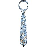 Mantieqingway Floral Ties for Boys, Cotton Floral Boys/Girls Ties, Neckties For Kids Wedding, Graduation, School Uniforms