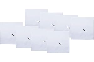 Retreez 8 Pc Pure Cotton Initial Monogrammed Men's Handkerchiefs Hanky Gift Set