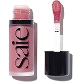 Saie Dew Blush - Lightweight Liquid Blush with a Blendable + Buildable Cream Finish - Dewy Cheek Tint with Doe Foot Wand Make