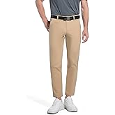 AbleTree Khaki Pants for Short Men 27" Straight Slim Fit Men’s Dress Chinos Pants Stretch Smart Casual Trousers