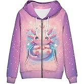 WELLFLYHOM Y2k Hoodie Women Zip Up Sweatshirt Long Sleeve Shirt Hooded Cardigan