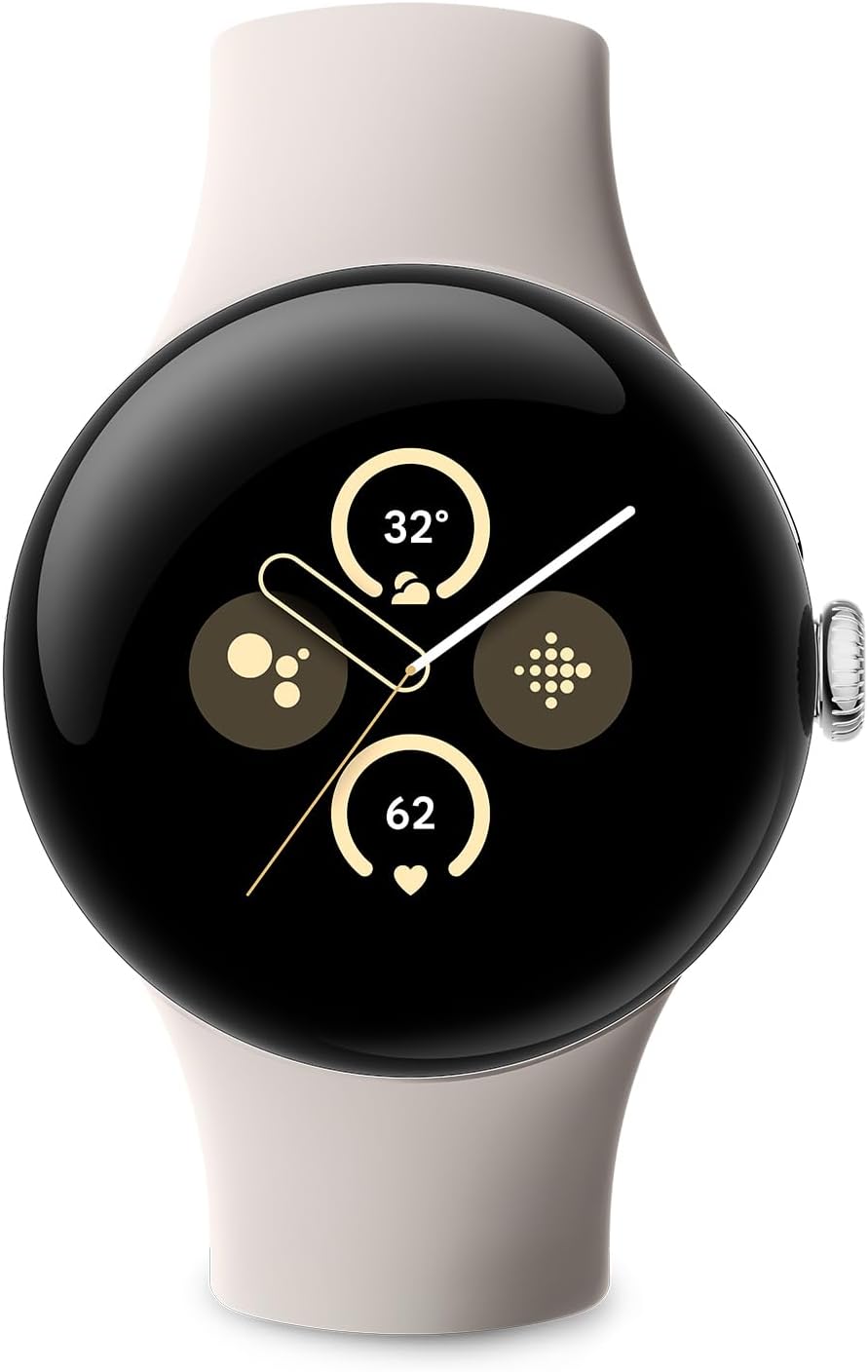 Google Pixel Watch 2 LTE Android Smartwatch Silver Porcelain Fitbit Heart Rate