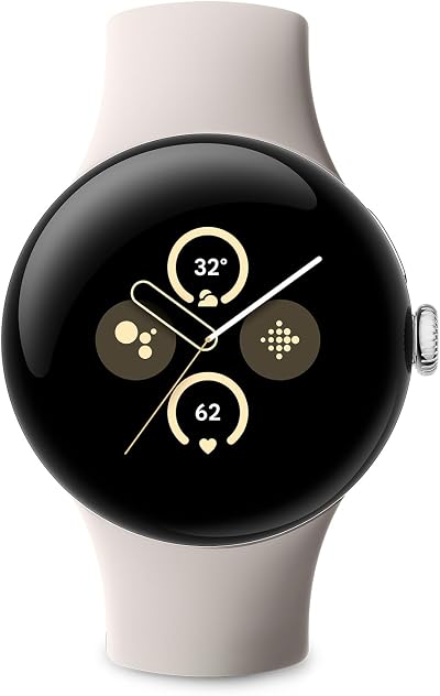 Google Pixel Watch 2 LTE Android Smartwatch Silver Porcelain Fitbit Heart Rate