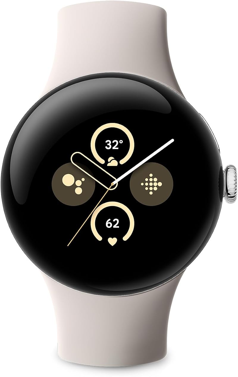 Google Pixel Watch 2 LTE Android Smartwatch Silver Porcelain Fitbit Heart Rate