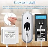 XZGM Doorbell Power Transformer 18V 500mA UK Plug 8M Cable for Ring Nest view 3