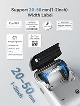 NIIMBOT B1 Bluetooth Label Maker Portable 2-Inch Waterproof Tapes Silver view 4