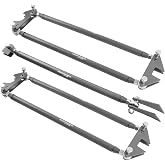 Waverspeed Parallel 4-Link Kit, Universal 24" Steel Bars | Parallel 4-Link Suspension Kit, Universal Weld-On 24" Steel Bars for Rat Rod Hot Rod Truck Classic Car
