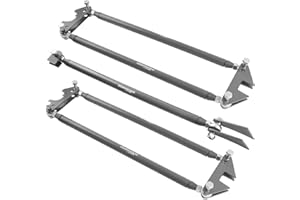 Waverspeed Parallel 4-Link Suspension Kit, Universal Weld-On 24" Steel Bars for Rat Rod Hot Rod Truck Classic Car