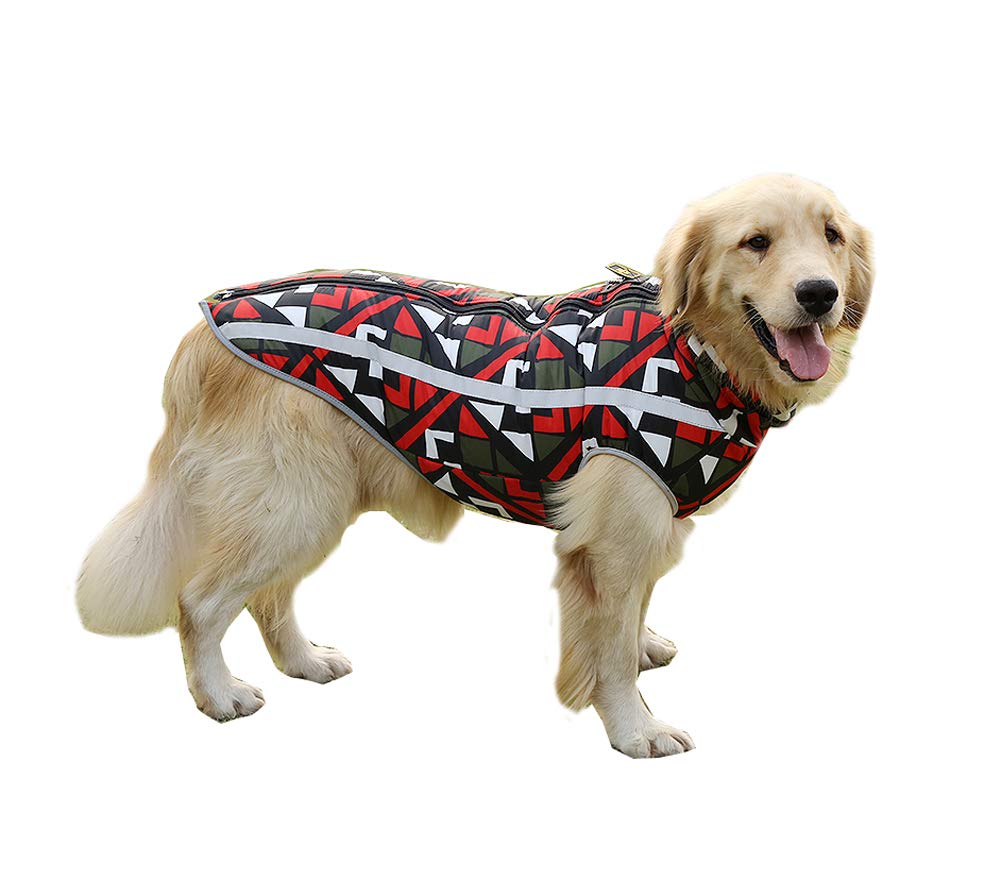 BT Bear Dogs Warm Coats Jackets,Dog Winter Clothes Soft Light Waterproof Coat Vest Padded Puffer For Small Dogs Medium Dogs (L, Red Plaid)