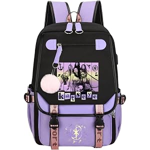 DPKLAD Katseye Backpack Katseye Merch Campus Bag Korea Pop Backpack for Fans Lightweight Travel New Semester Gifts（01-A）