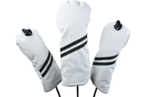 Hauni Golf Club Headcovers Numbered 1, 3, & 5, Fits Oversized Drivers and Fairway HeadCovers Fits 460cc Drivers