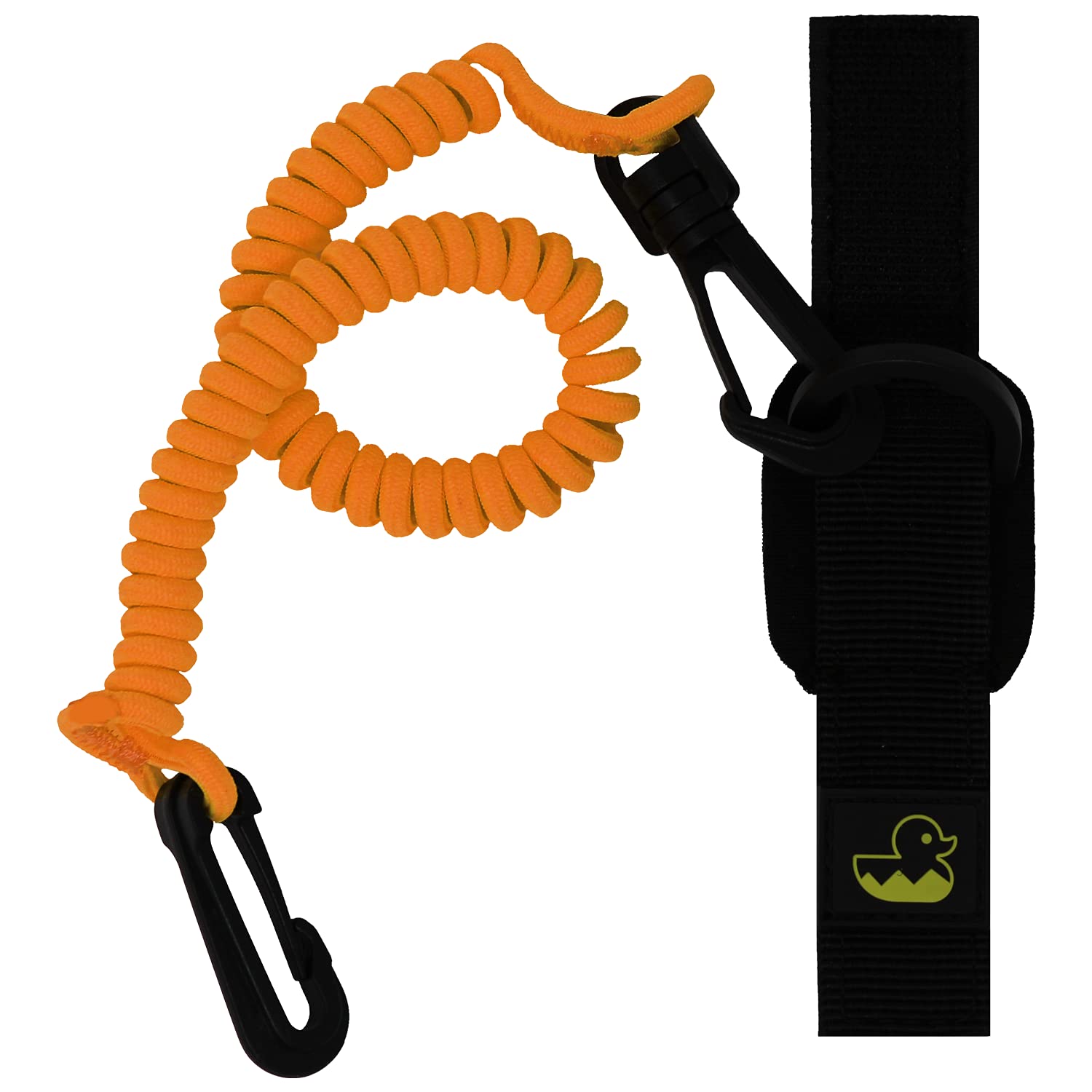 Survival Duck 1.8m Kayak Paddle Leash Orange