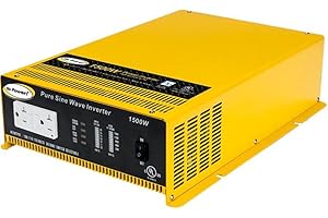 Go Power! GP-SW1500-12 1500-Watt Pure Sine Wave Inverter , Yellow