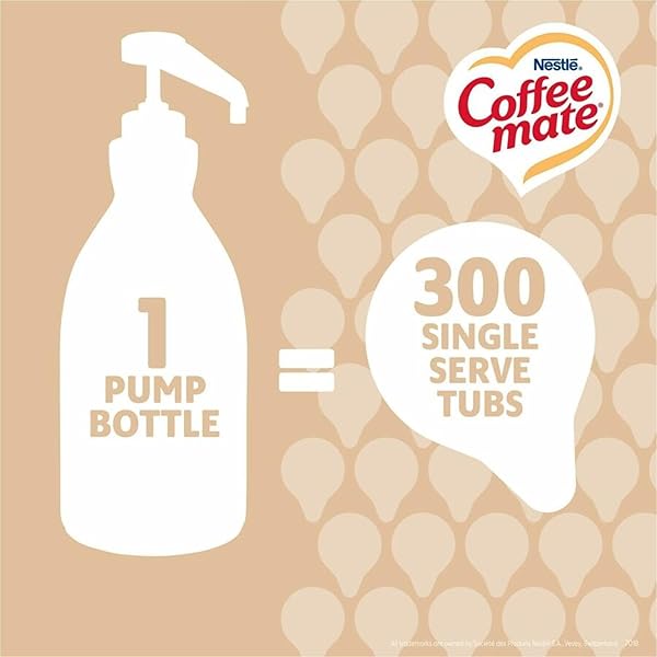 COFFEE MATE SWEETENED ORIGINAL LIQUID CREAMER PUMP BOTTLE – GLUTEN-FREE – SWEETENED ORIGINAL FLAVOR – 50.72 FL OZ (1.50 L) – 2/CARTON – 300 SERVING