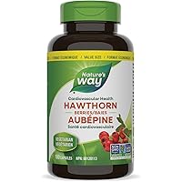 Nature's Way Hawthorn Berries – Cardiovascular Health Support – Heart Health - Premium Herbal Supplement - 180 Vegetarian Cap