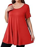 JollieLovin Women Plus Size Short Sleeve Summer