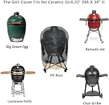 Onlyfire 30in Kamado Grill Cover Fits Big Green Egg Kamado Joe Classic Large view 3