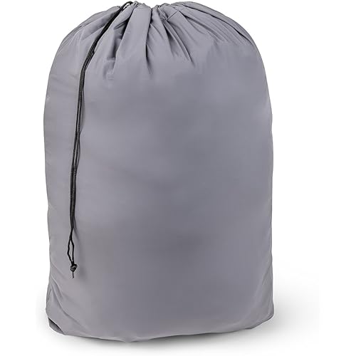 Large Nylon Laundry Bag 30” x 40” Rip and Tear Resistant Material with Drawstring Closure - Assorted Colors and Patterns (1)