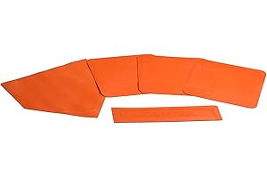 Champro Throw Down Rubber Bases, Set of 5, Orange
