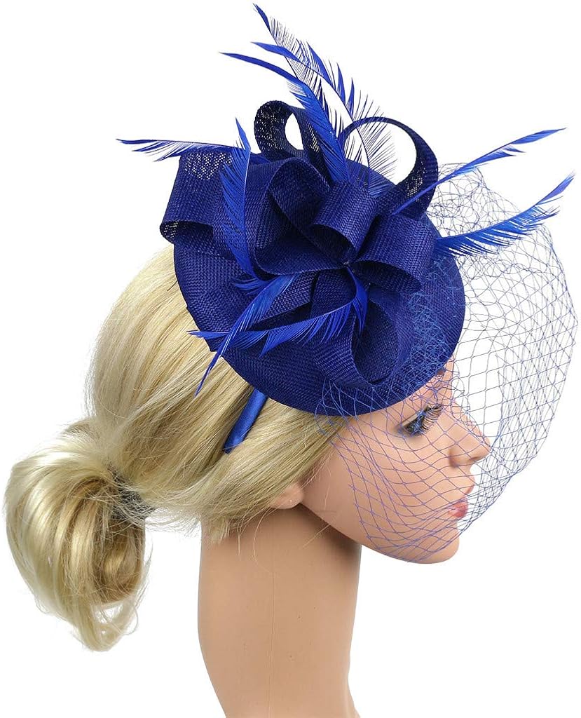 Dicomi Damen Haarband Haarschmuck 20er 50er Jahre Hut ...