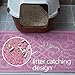 PetLike Cat Litter Box Mat, Thick Kitty Litter Trapping Mat, Durable,Waterproof &Washable with Non-Slip Backing, Soft on Kitty Paws and Easy to Clean, BPA Free