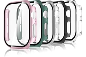 Bigqin 5 Pack Case with Tempered Glass Screen Protector Compatible with Apple Watch Series 11 Apple Watch Series 10 42mm, Ult