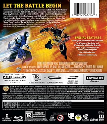 Mortal Kombat Legends: Scorpion's Revenge (4K Ultra HD/Blu