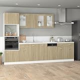 vidaXL Wall Mounted Kitchen Cabinet - Sonoma Oak - 39.5x31x60 cm view 2