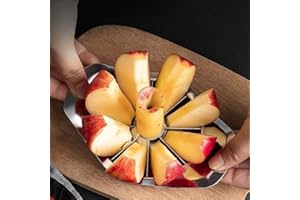 8 Blade Stainless Steel Fruit Quick Slicer Kitchen Gadgets Apple Pear Divider Vegetable Fruit Cutter Potato Chips Corer Peele
