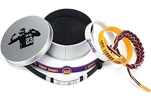 SKAISA 5 Pcs Sports Bracelets, Basketball Star Signature Wristbands, Adjustable Silicone Wristbands, Basketball Star Memorabilia Metal Gift Set - Ideal Fan Gift and collections