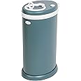 Ubbi Stainless Steel Diaper Pail, Odor Locking, No Special Bag Required, Award-Winning, Registry Must-Have, Open Water