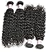 Beauty Forever Hair 8A Malaysian Jerry Curly Hair Weave 3 Bundles With Closure 100% Unprocessed Human Virgin Remy Hair Deals Natural Color 18 20 22+16 inch Free Part Closure