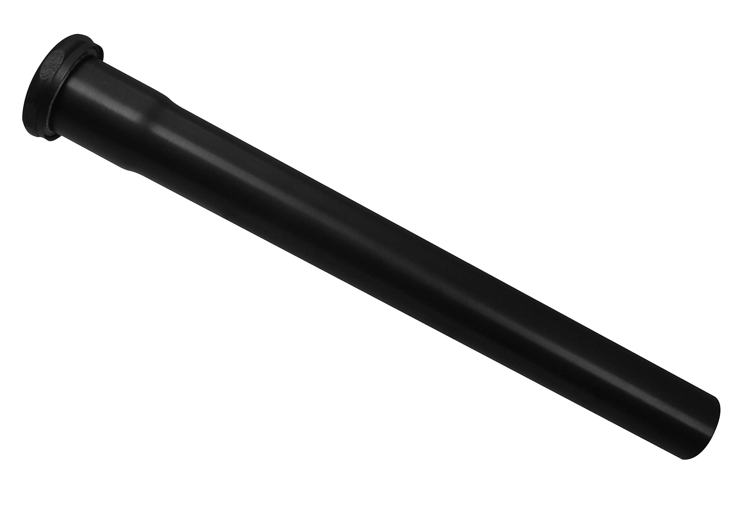 Westbrass D421-62 1-1/4" OD x 12" Slip Joint Extension Tube, 1-Pack, Matte Black