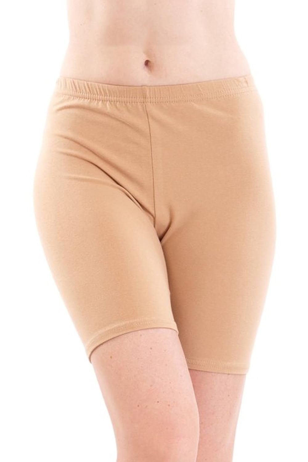 fashion line cotton cycling shorts for girls / women (skin, pack of 1)