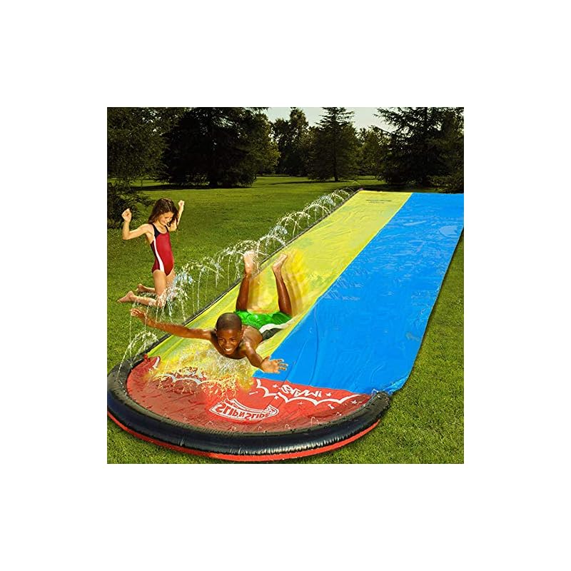 Tobogán Acuático Doble para Niños, con Sistema de rociadores y