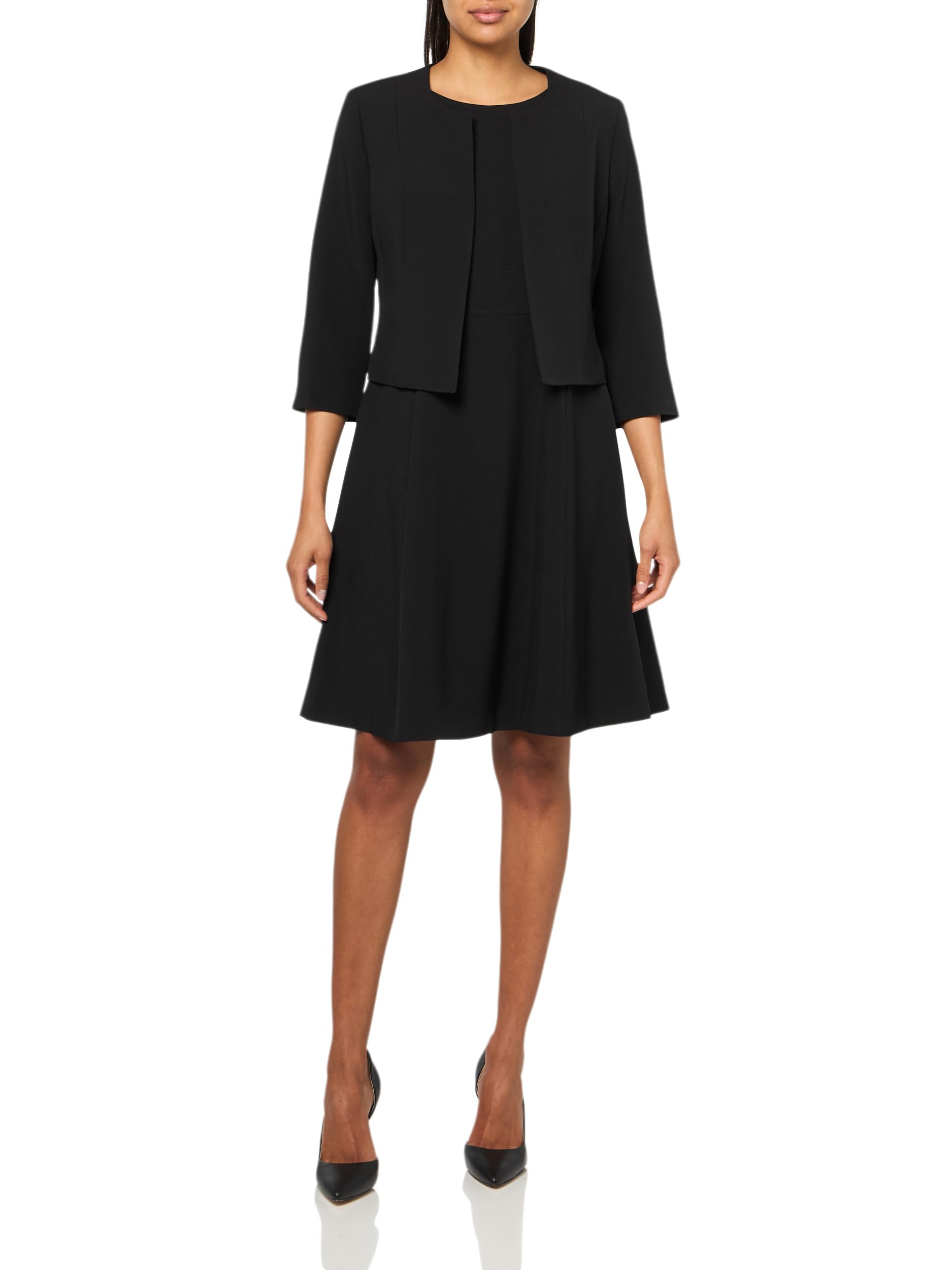 LE Suit Missy Jacket/Dress Suit, Black, 8P