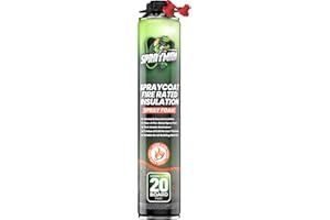 Sprayman Spraycoat Fire Rated Spray Foam Insulation (20 Sq.Ft.) (R-Value 11.32 / 2in) Closed Cell Expanding Sealant Gap Filler for Walls, Attics, Roofs, Basements - Gun & Cleaner Not Included - 1 Pack