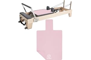 TRINKA Non-Slip Pilates Reformer Mat, 2mm Thick Pilates Reformer Machine Cover Mat, 39" x 24" Foldable Washable Absorb Sweat Accessory for Home, Studio, Gym Fitness